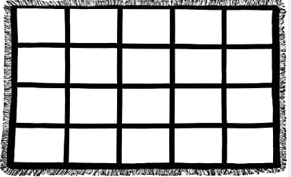 20 Panel Photo blanket with tassels 40x60 in size