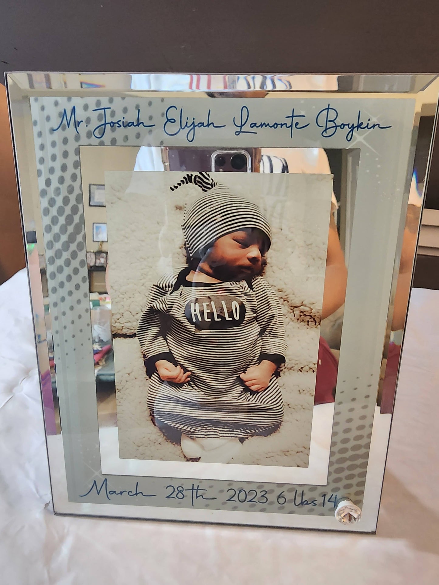 Glass Picture Frame with Double border