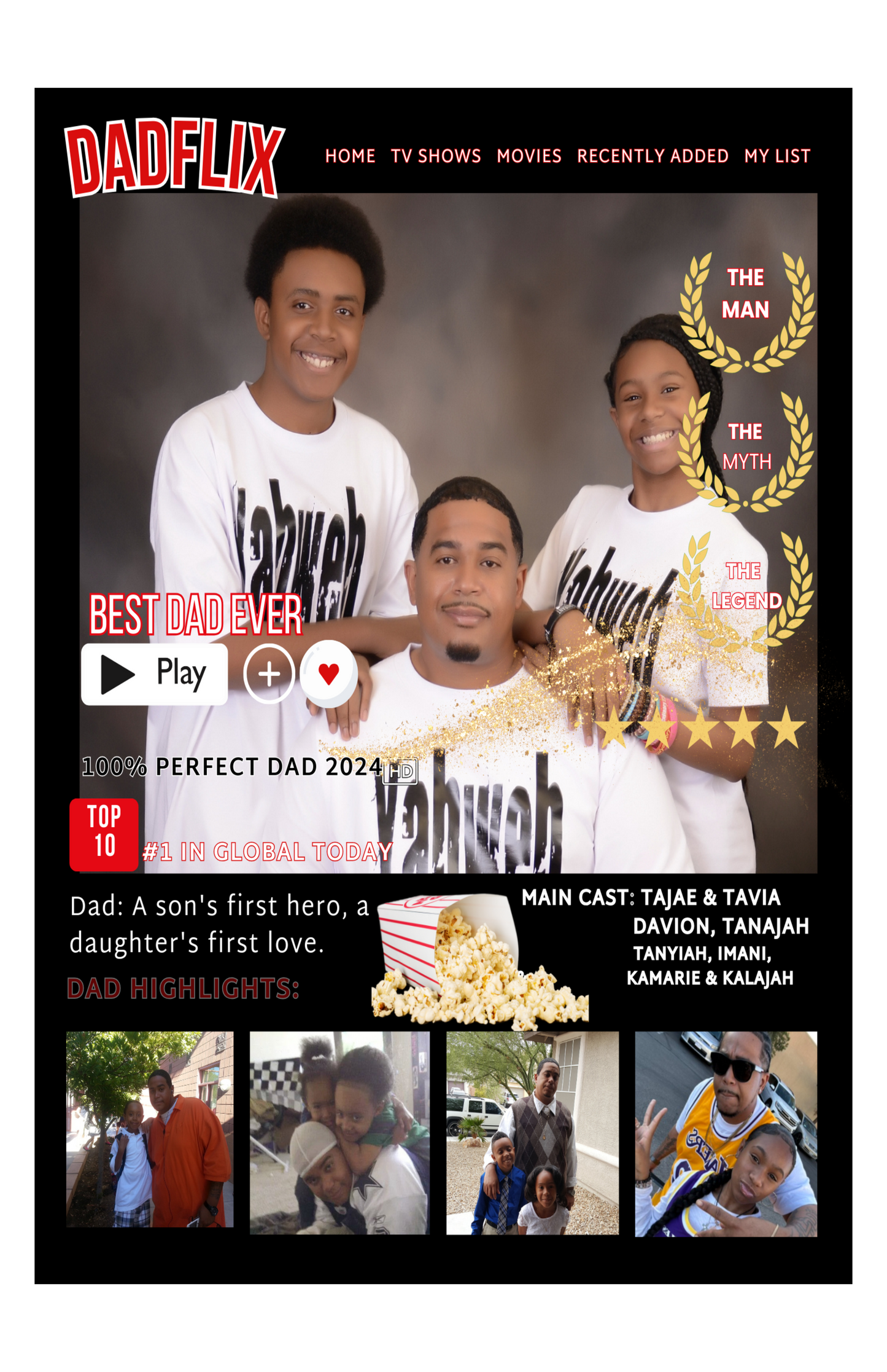 Showcase Dad's Legacy of Love> Netflix Dad Poster