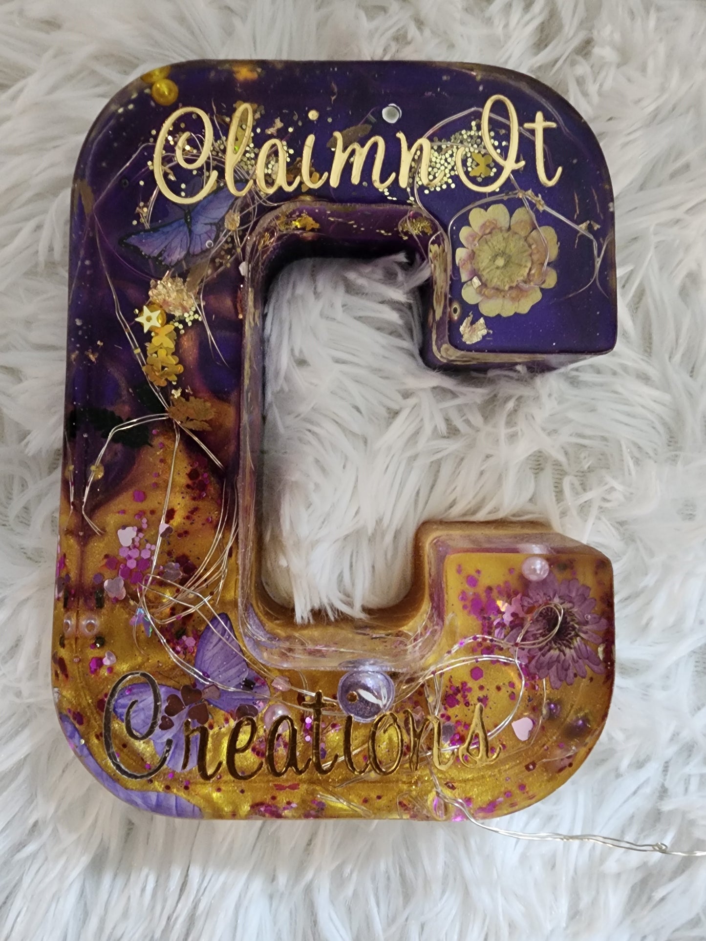 Keepsake Letter set in Resin