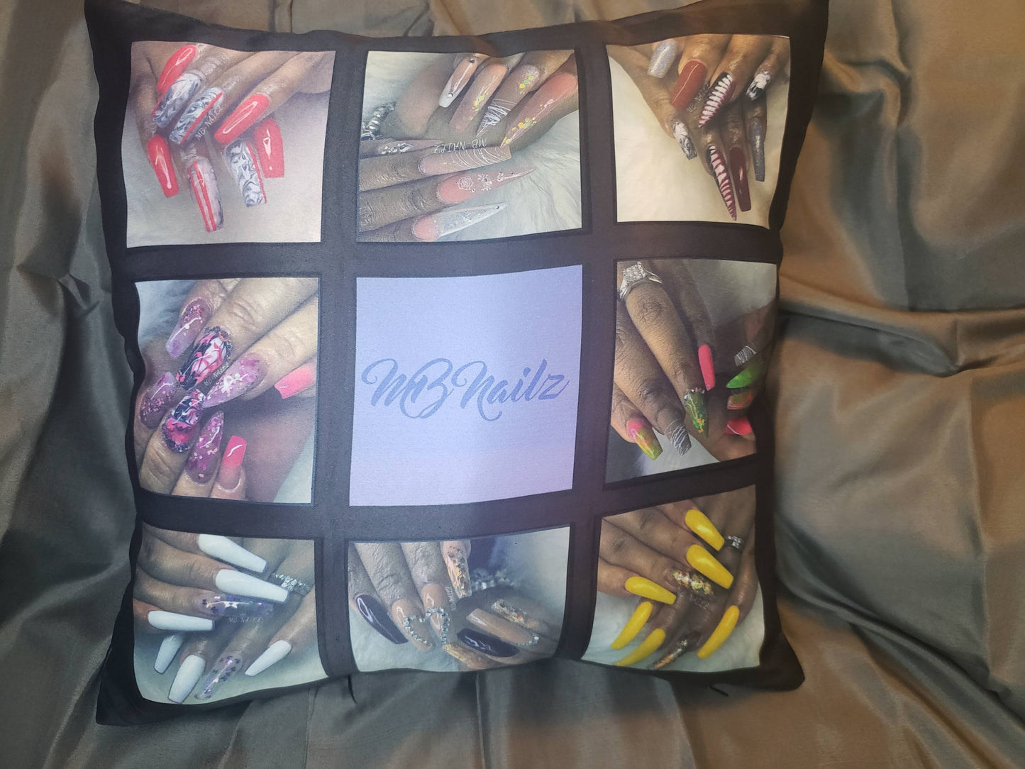 Personalized Pillow makes it your own. Comes with either 4 or 9 panels you can personalize, 100 % polyester, 16x16 in size (while stuffed)