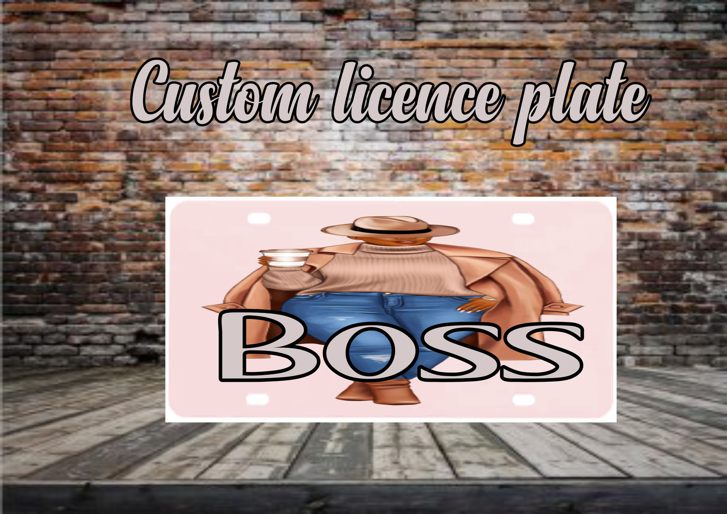 Custom plate for your vehicle as keepsakes to stand out