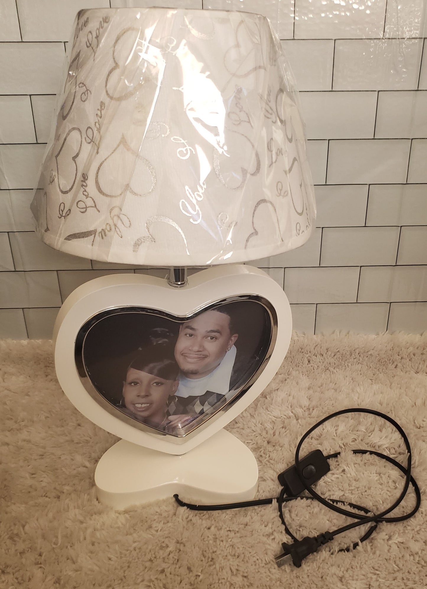 Customized heart shaped lamp